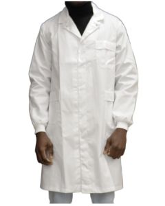 BATA CERTIFICADA LABORATORIO, CON PUÑO, UNISEX
