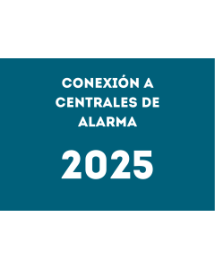 Conexión a centrales receptoras de alarmas de intrusión y fuego 2025 (€/mes)
