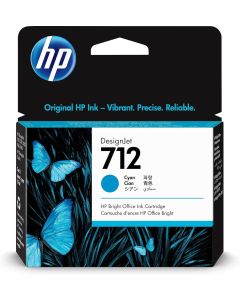 HP 712-3ED67A. Tinta para plotter. Color Cian