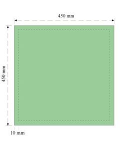Paño cerrado de quirófano 0.45x0.45m VERDE
