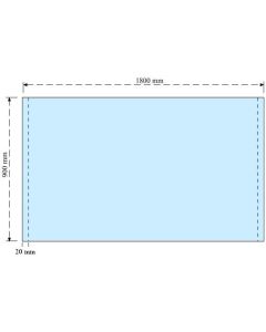 Entremetida de 1.80 x 0.90m unidad de quemados AZUL CELESTE