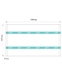 Sabanilla de camilla 1 x 2.50m BLANCA