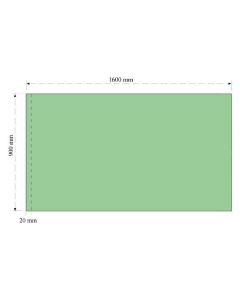 Sabanilla de quirófano 0.90 x 1.60m VERDE
