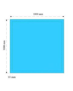 Paño cerrado 1 X 1m unidad de quemados AZUL CELESTE