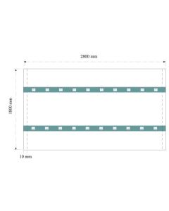 Colcha de cama de 1,80 x 2,80 blanca
