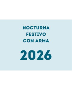 Hora vigilante seguridad nocturna festivo con arma (2026)