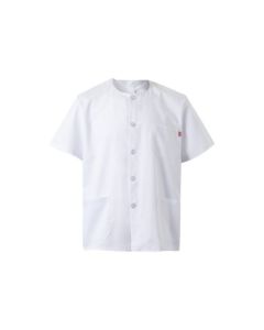 PIJAMA ABIERTO UNISEX - CHAQUETA CUELLO REDONDO, MANGA CORTA